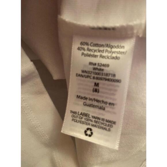 8 Medium Girl’s Wonder Nation White Long Sleeve T-Shirt - Picture 3 of 5